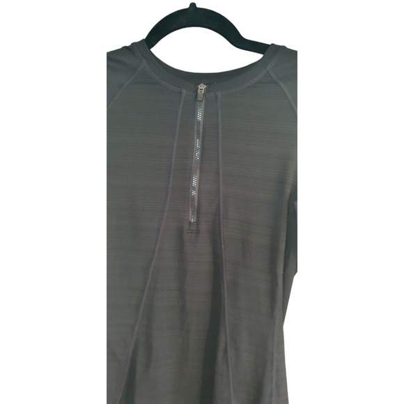 ATHLETA Long Sleeve Quarter Zip Top Black Women's Size S - Picture 3 of 11